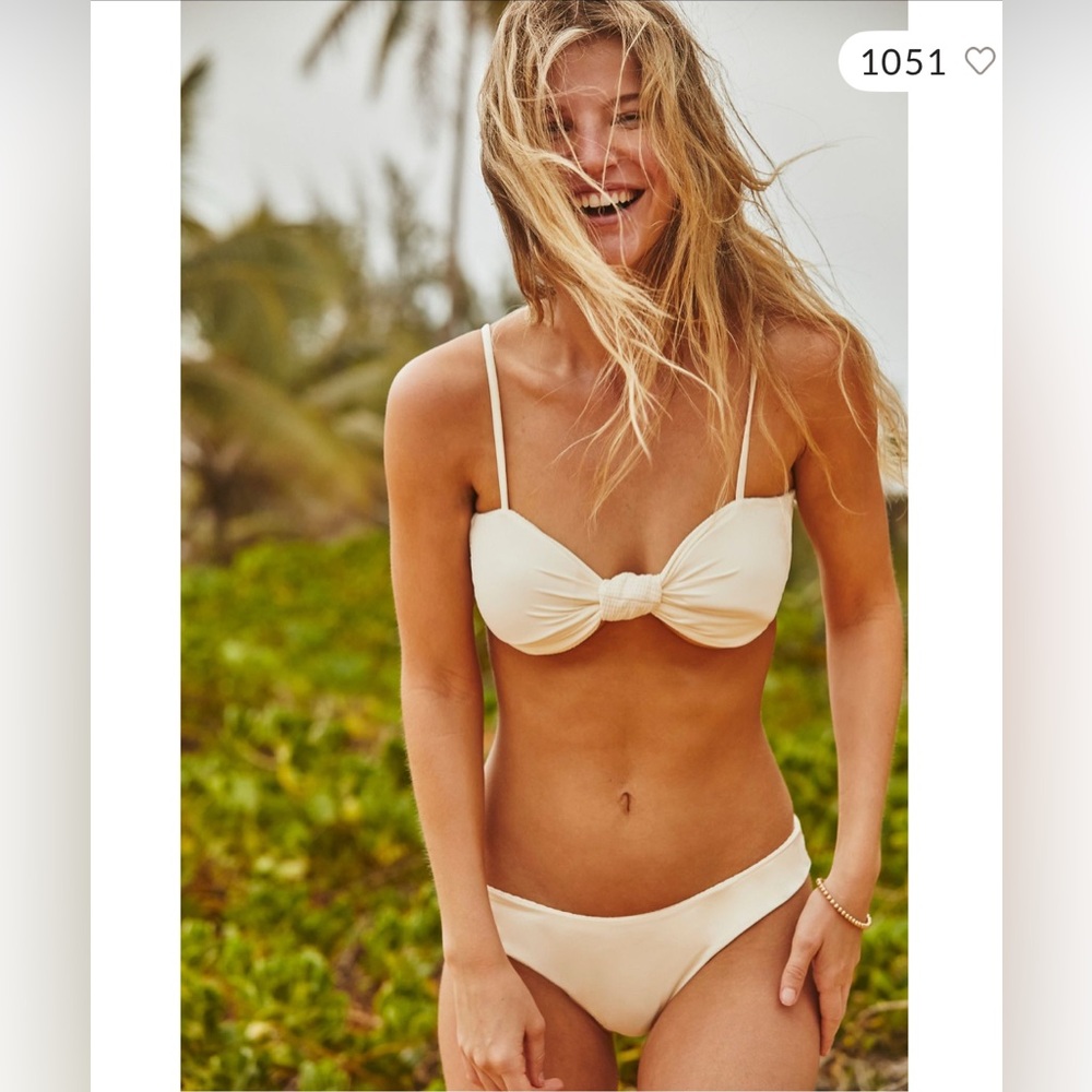Brand New KYA Reversible Bikini Set in Mocha/Rose Sand - Size Medium